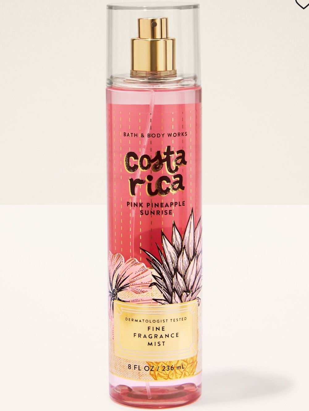Bath & Body Works Costa Rica Pink Pineapple Sunrise Fine Fragrance Mist 8oz NEW